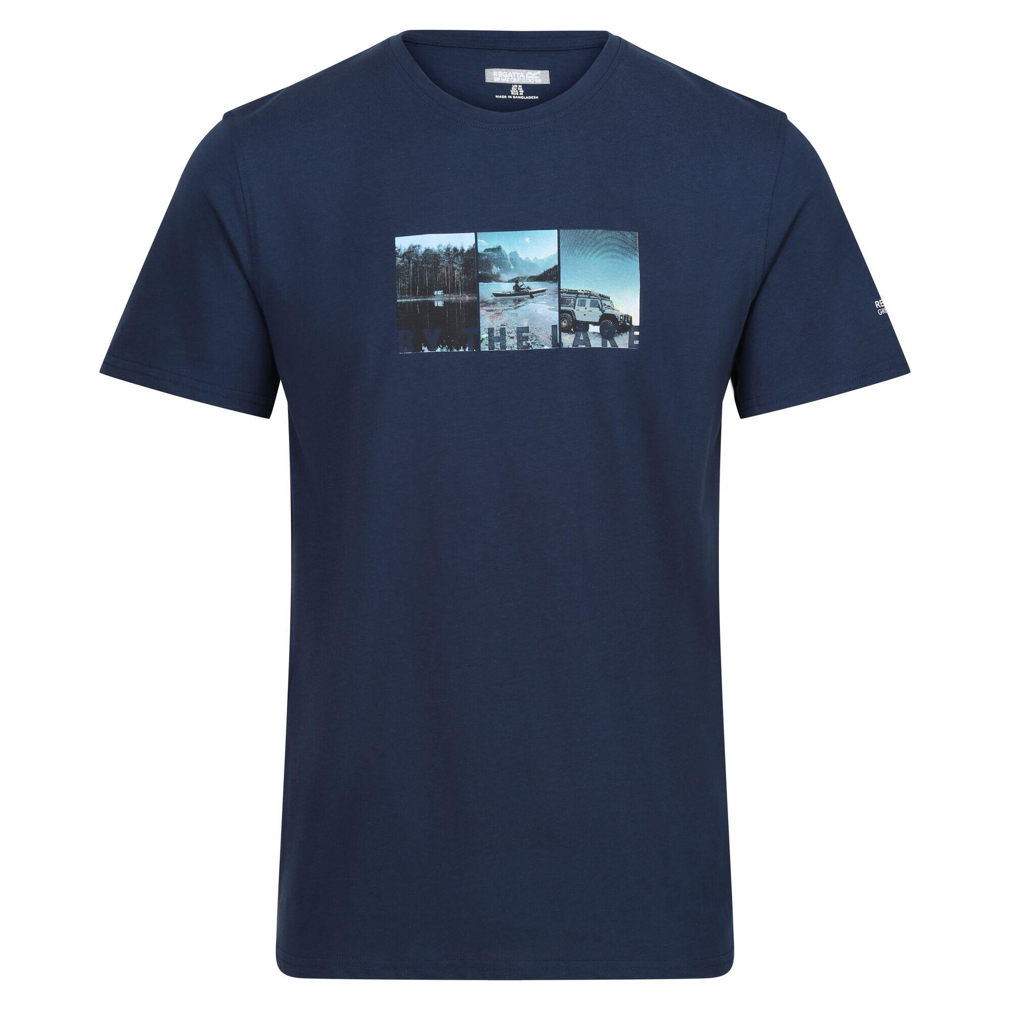 Men's BREEZED T-shirt (Dark denim)