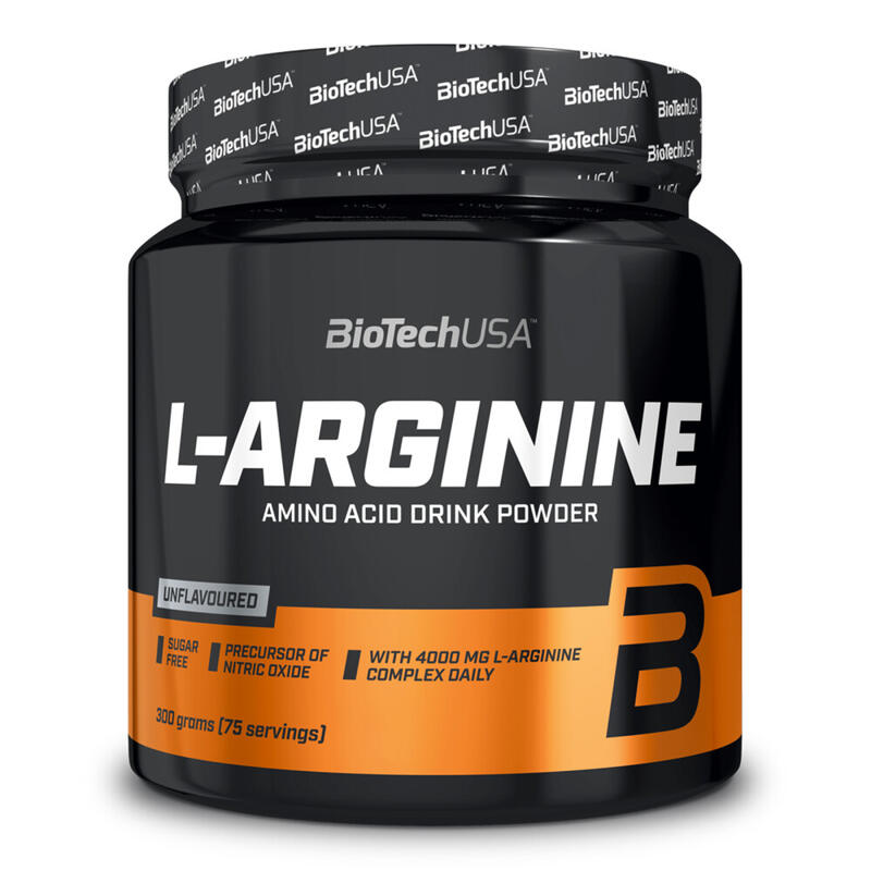 Pre-entreno L-Arginine 300 Gr Neutro - Biotech USA