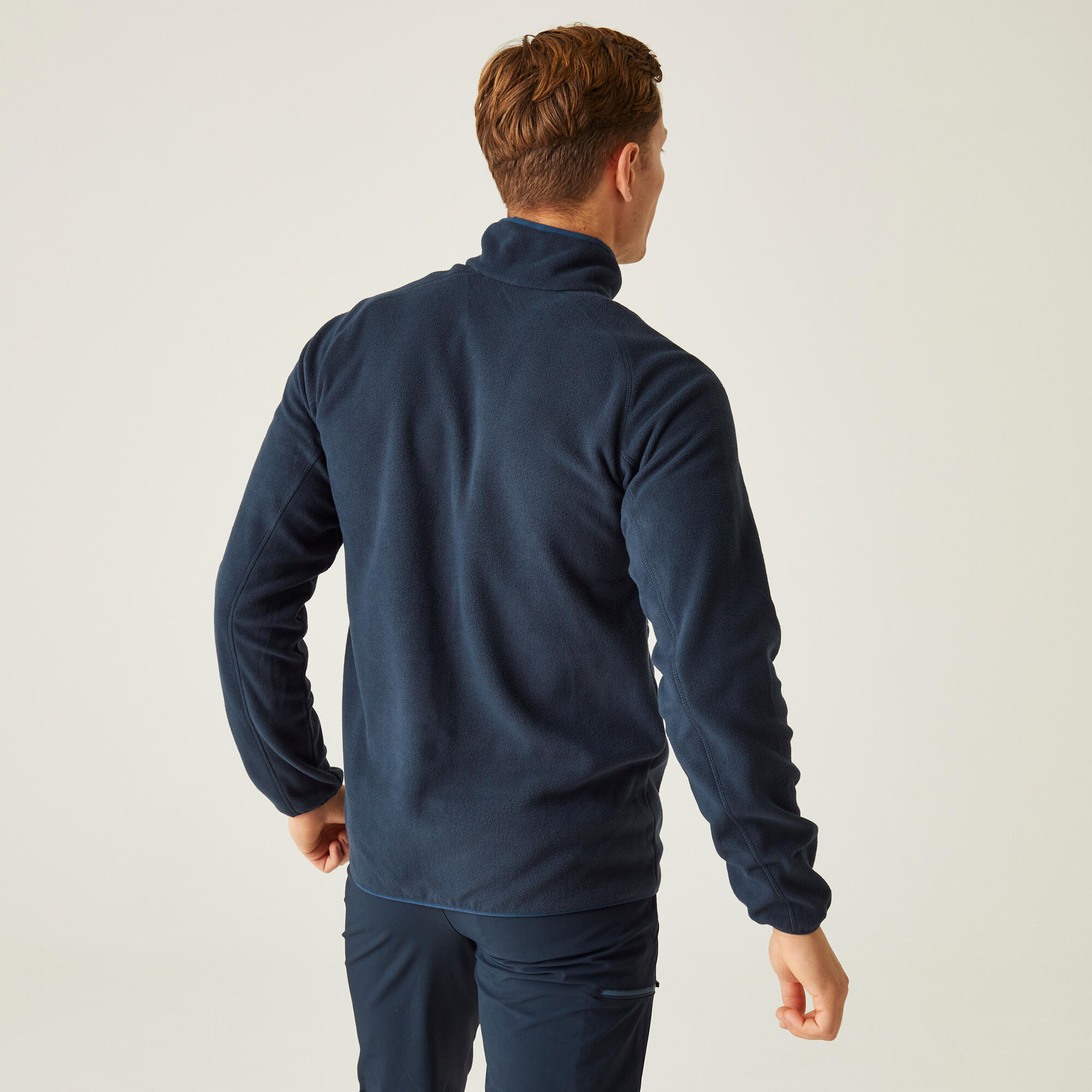 Sweat Henley Homme Regatta Taille S, Bleu, Polaire Légère, 1/4 Zip
