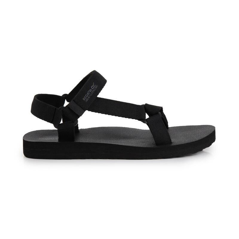 Sandalias senderismo hombre cómodas Regatta Vendeavour, negro