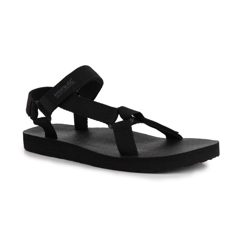 Sandalias senderismo hombre cómodas Regatta Vendeavour, negro