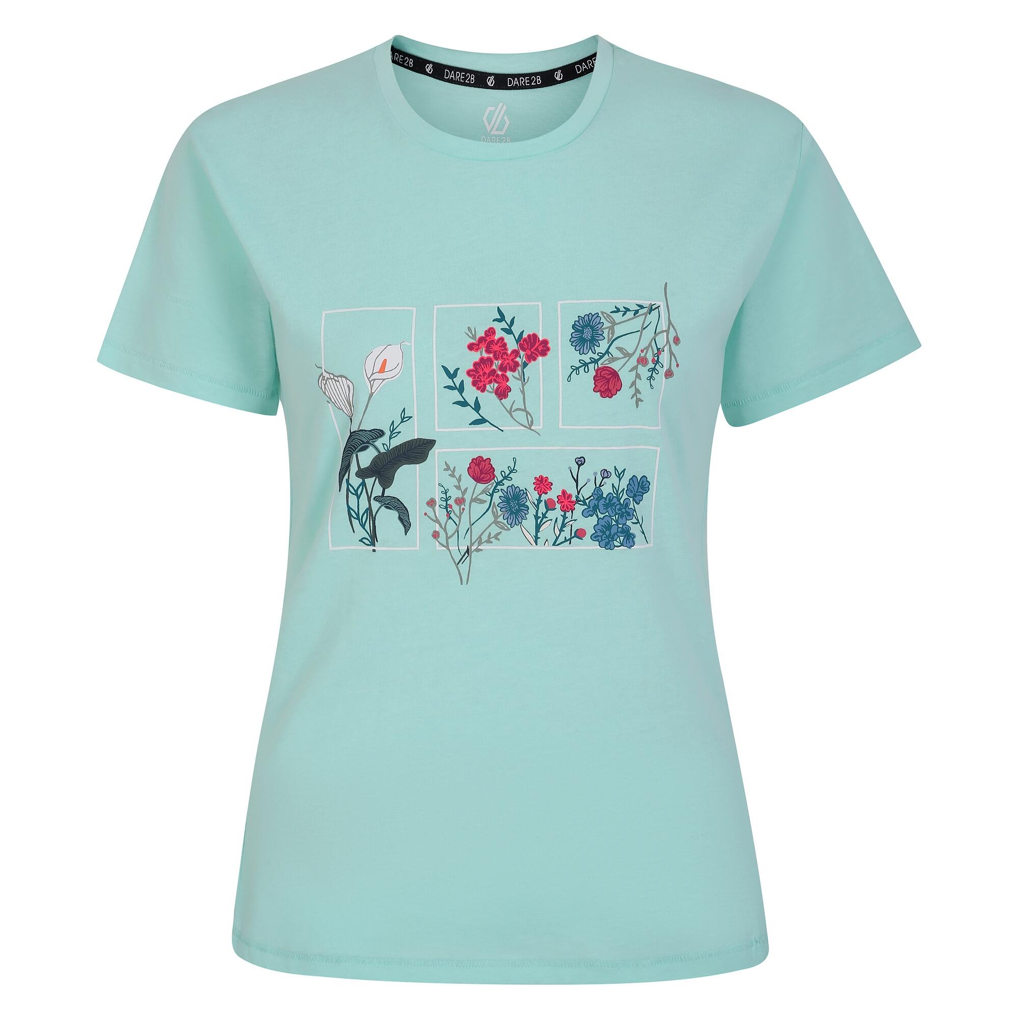 DARE 2B Womens/Ladies Tranquility II Floral TShirt (Mint Green)
