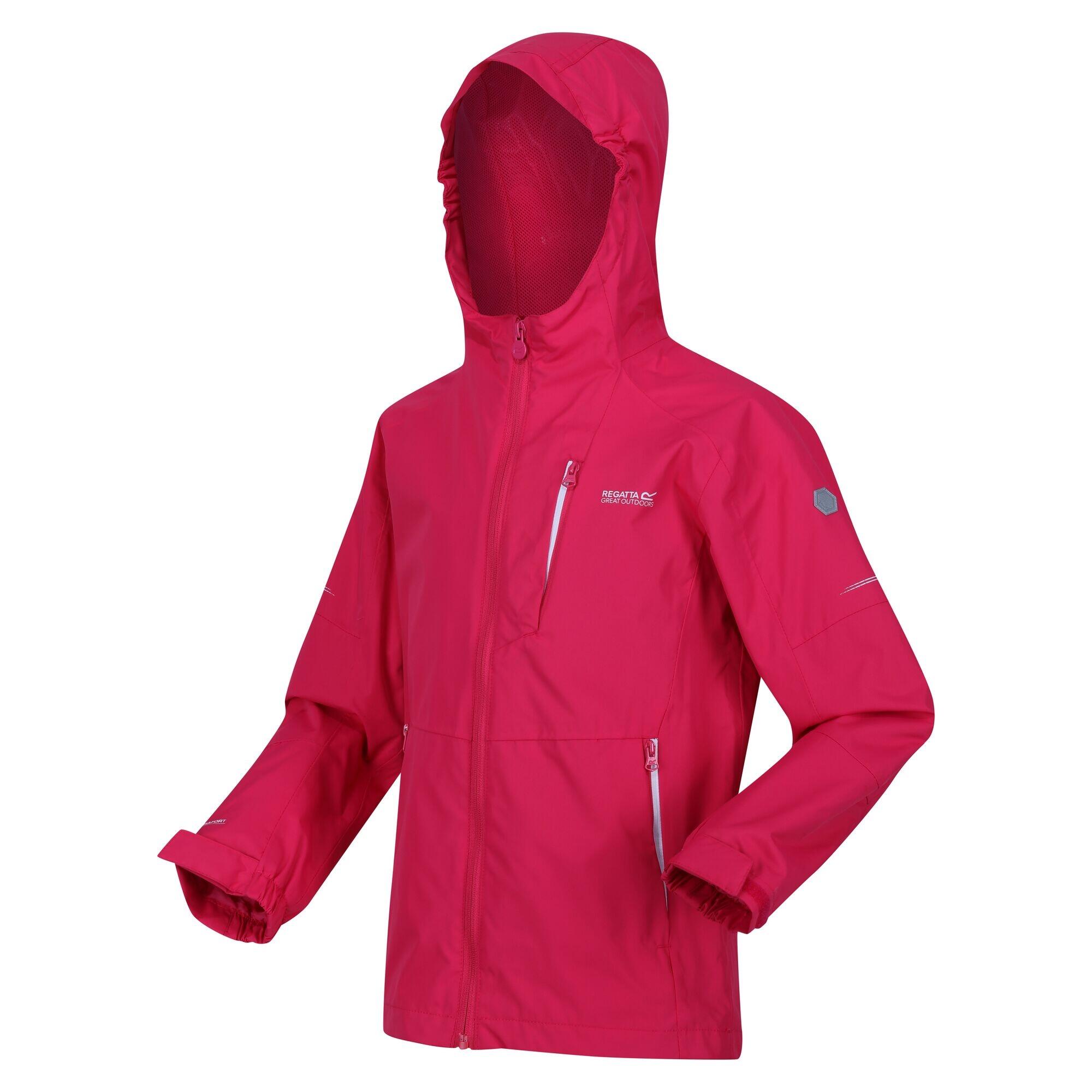 Veste Imperméable CALDERDALE Enfant (Rose Fluo) 3/4