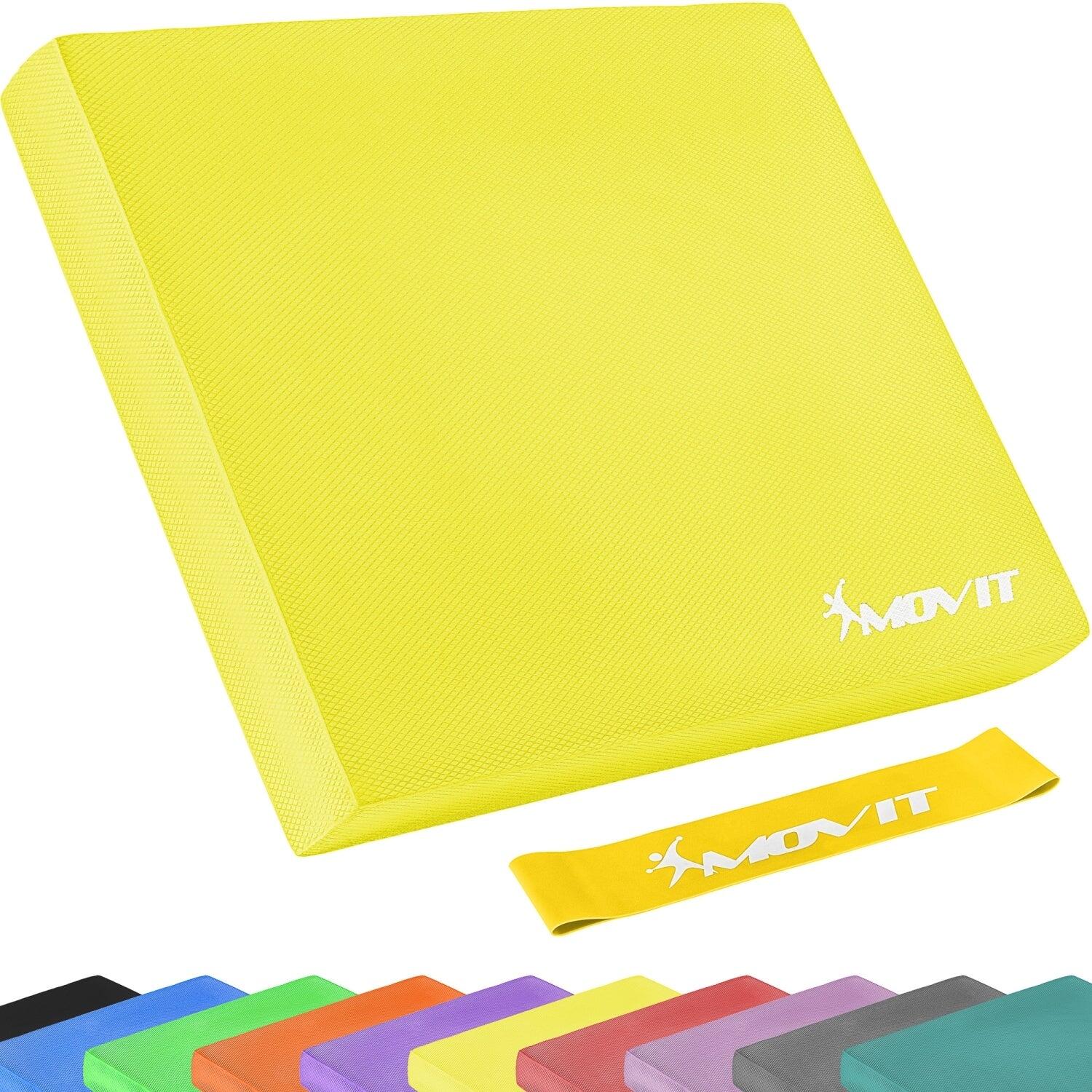 Movit Balance Pad - Balanskussen - Yoga - Pilates - Meditatie - Geel 6/6