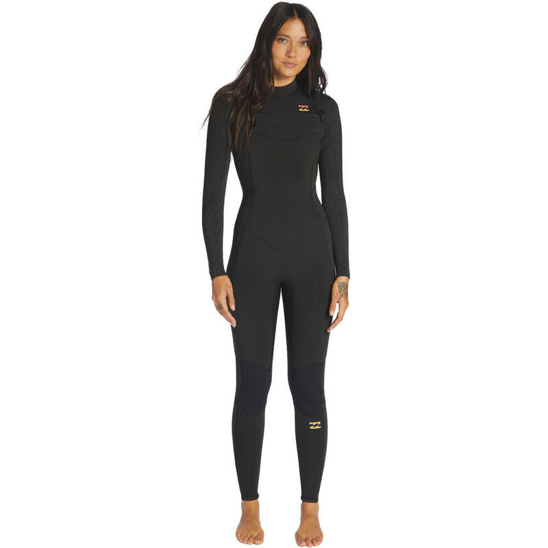 Combinaison de Surf Synergy 5/4mm  Zip  poitrine - Noir - Femme