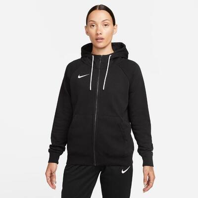 Felpa con cappuccio full zip donna nike nero