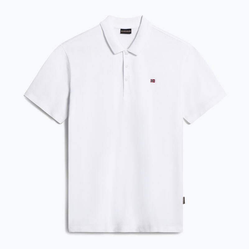 Tricou polo barbati din bumbac cu logo alb