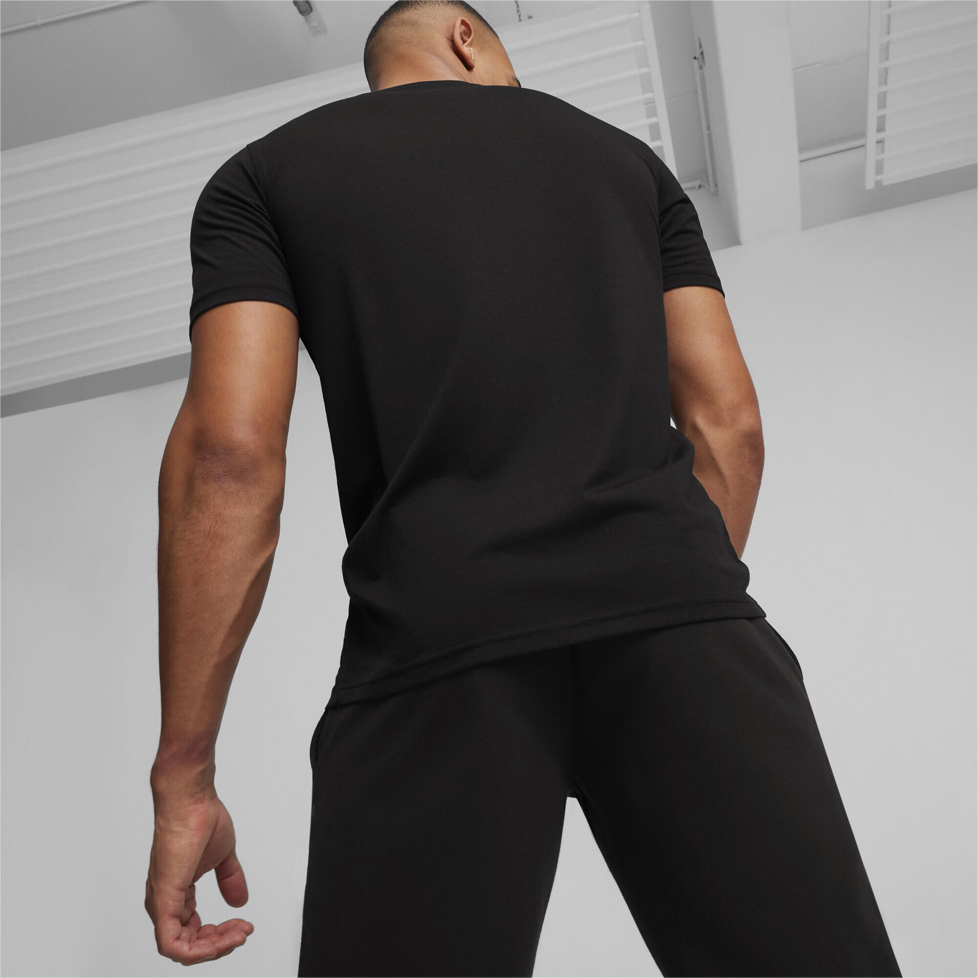 T-shirt da basket TSA da uomo PUMA Black 5/6