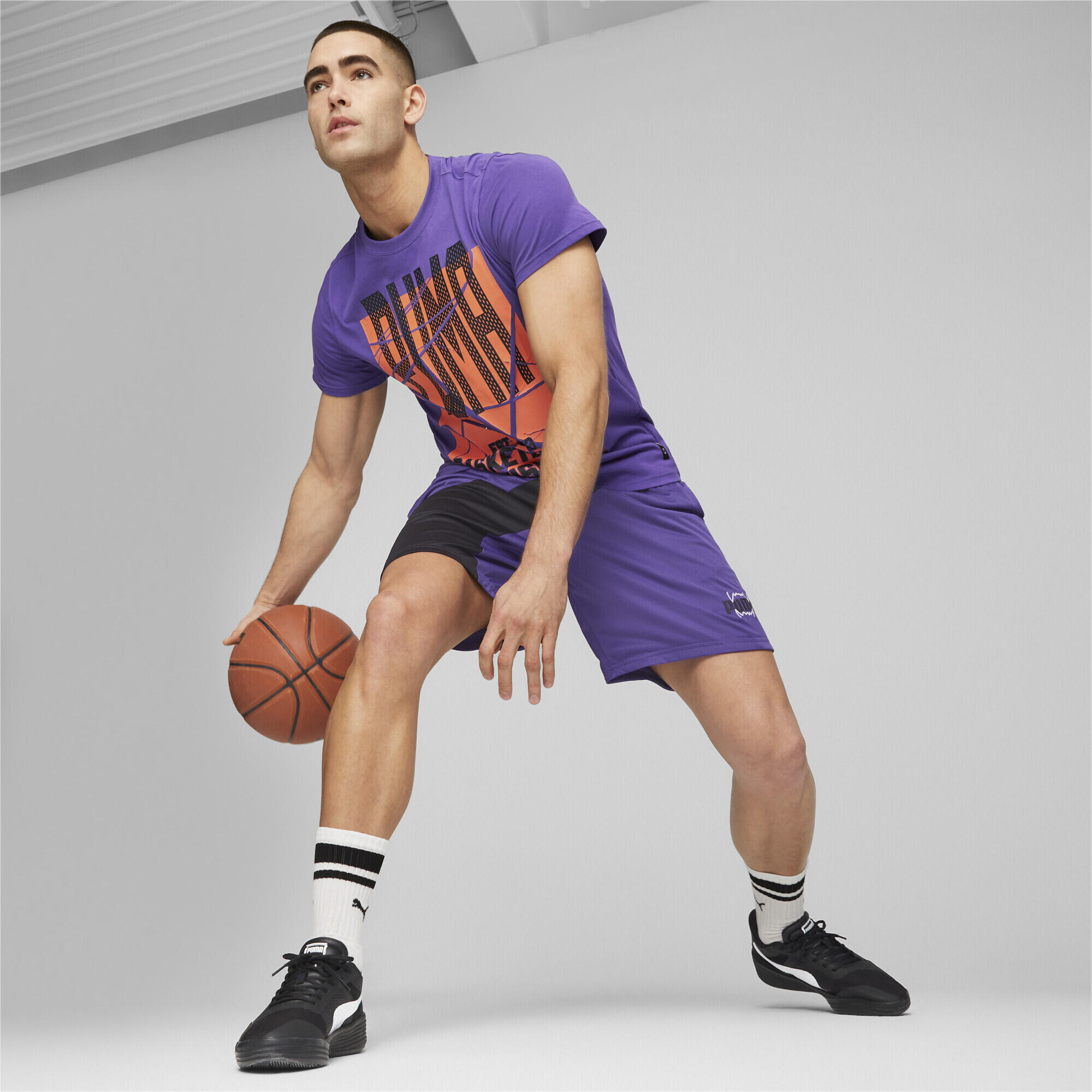 Chaussures de basketball Clyde All-Pro Team PUMA Black White 3/7