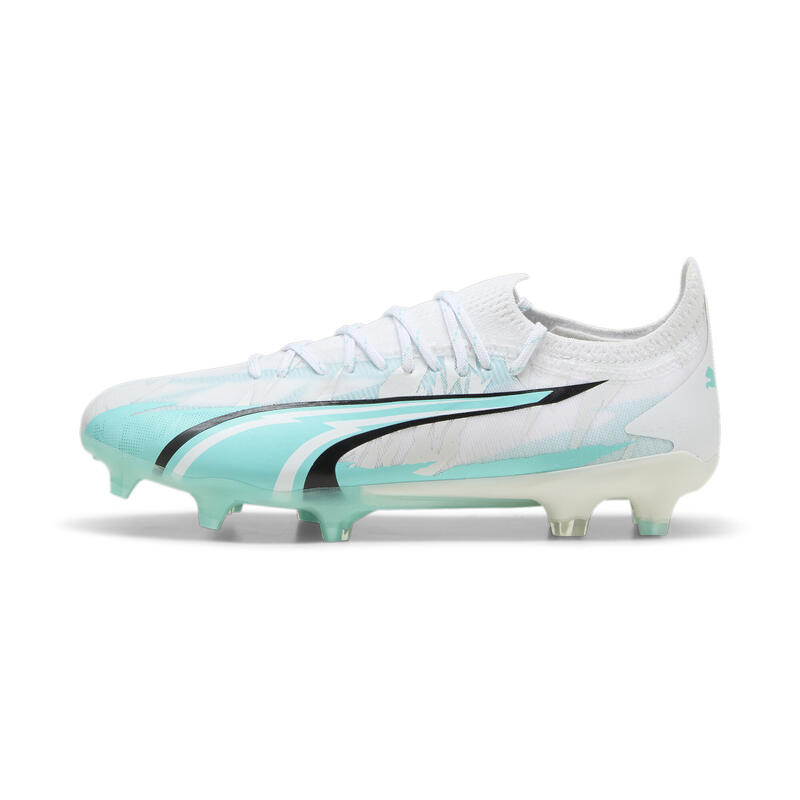 Botas de fútbol ULTRA ULTIMATE FG/AG Mujer PUMA White Elektro Aqua Black Green