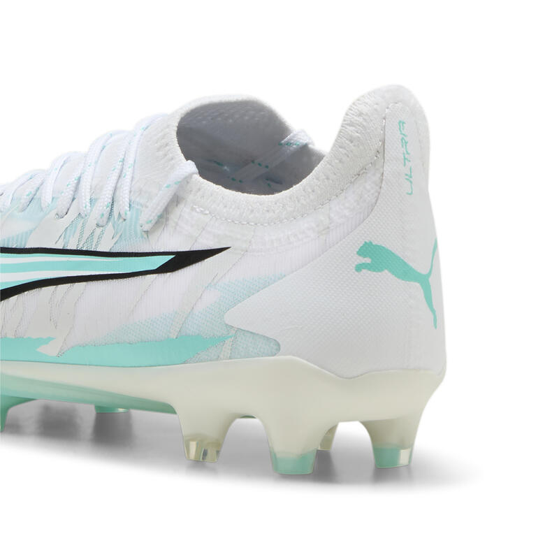 Botas de fútbol ULTRA ULTIMATE FG/AG Mujer PUMA White Elektro Aqua Black Green