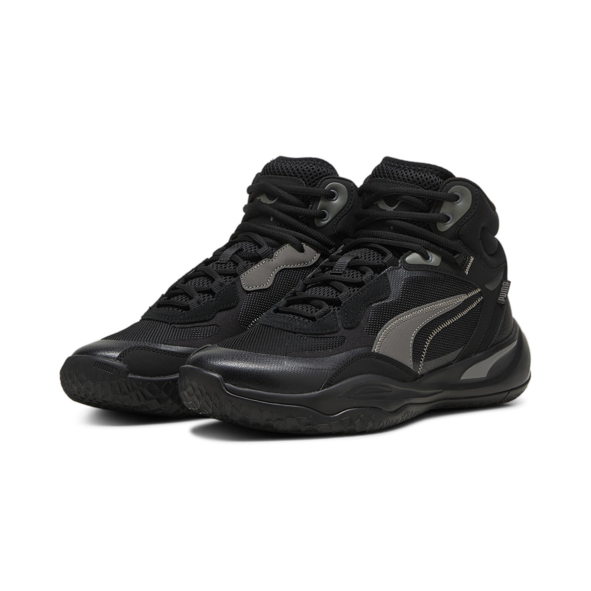 Zapatillas de baloncesto Playmaker Pro Mid PUMA Black 1/6