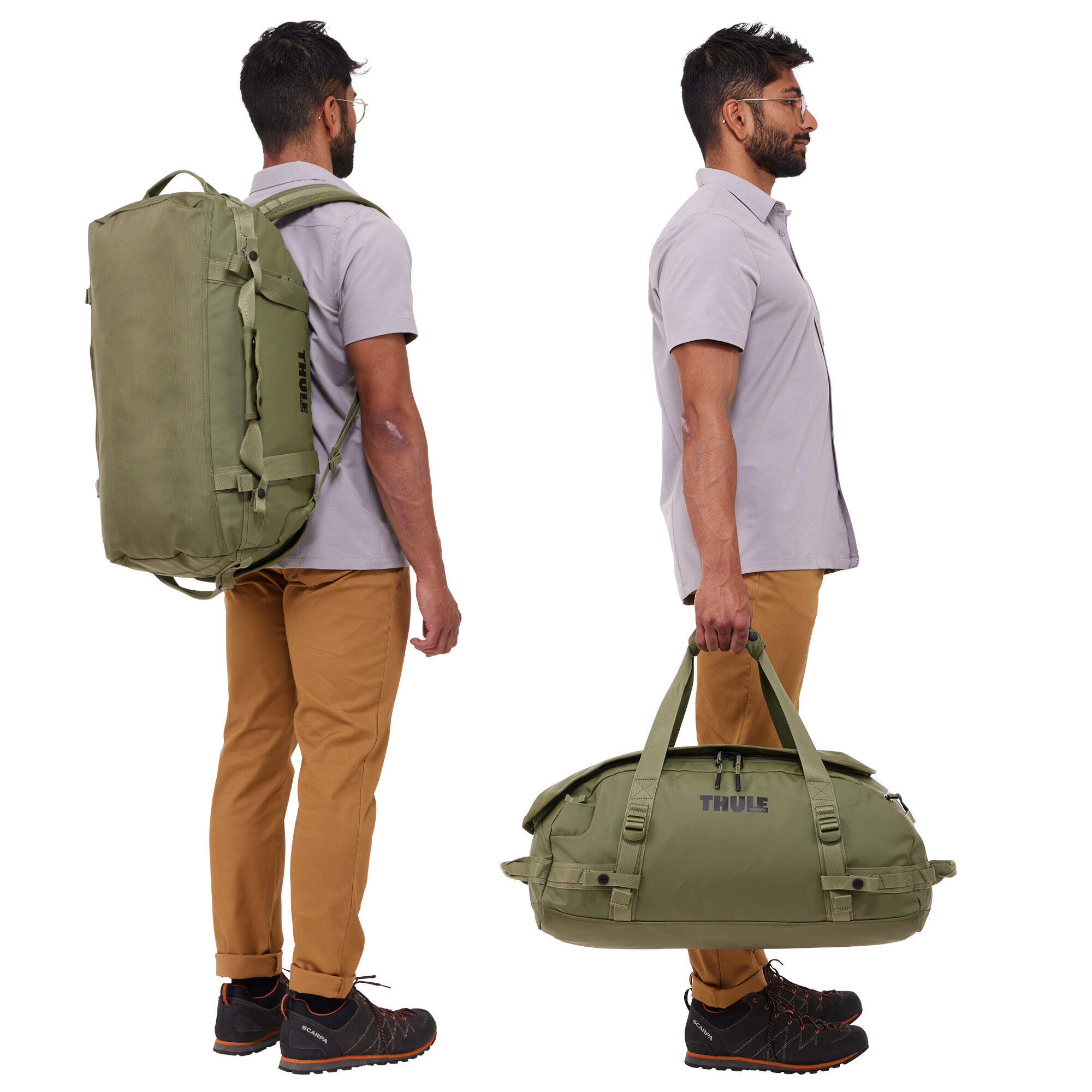 Sac de voyage Thule Chasm Olivine 40 GREEN 40 LITRES 4/6