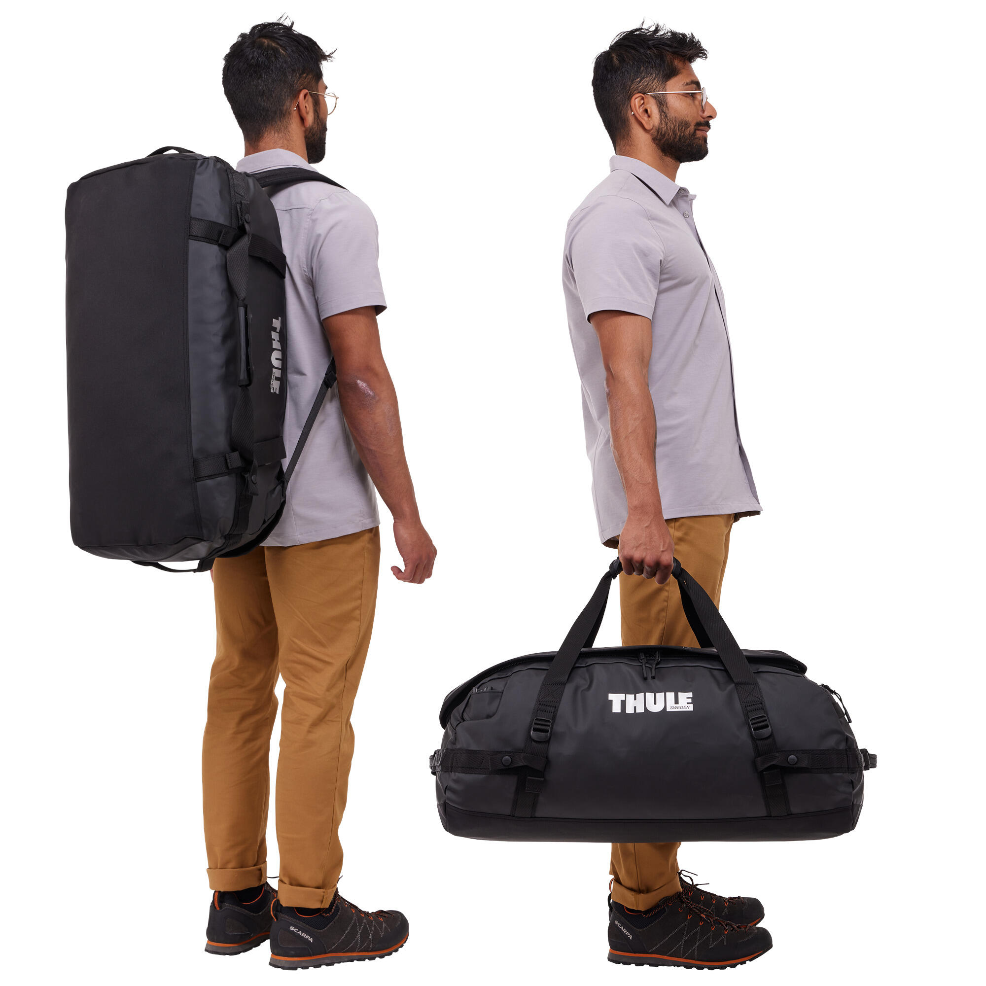 Borsone da viaggio Thule Chasm Black 70 BLACK 70 LITRES 4/7