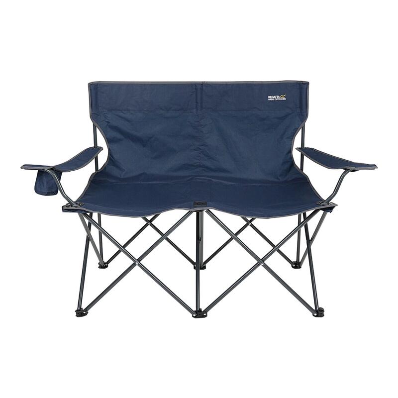 Chaise de camping ISLA (Bleu marine / Gris phoque)