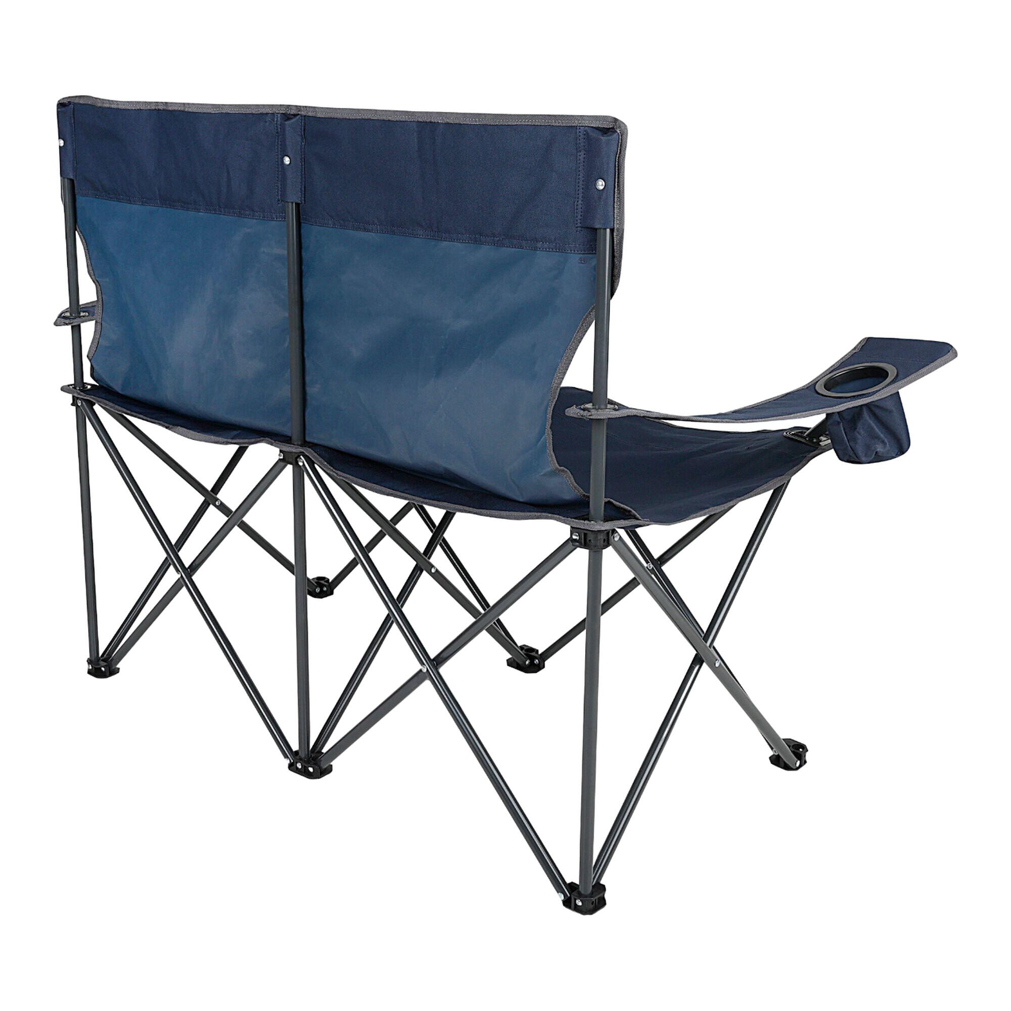 Isla Logo Travel 2 Person Camping Chair (Navy/Seal Grey) 2/5