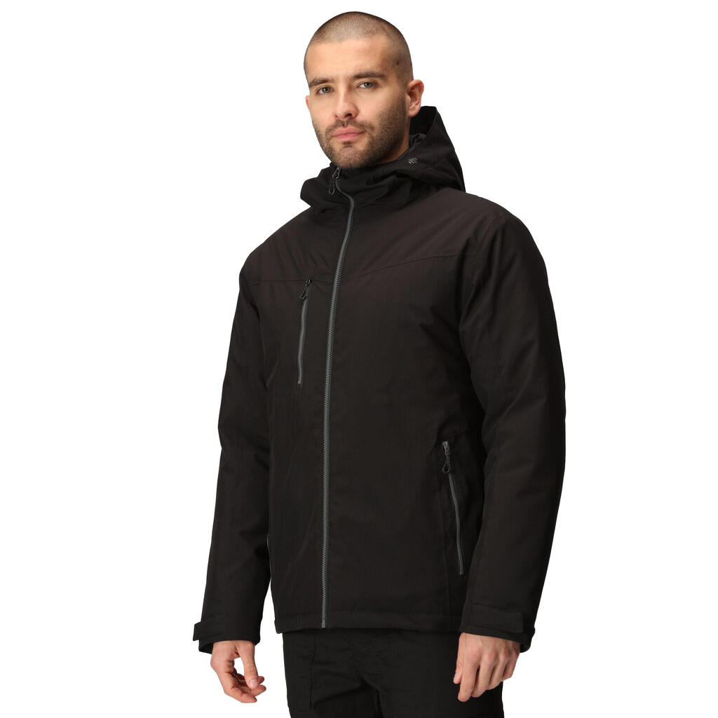 Mens Insulated Waterproof Jacket (Black/Seal Grey)