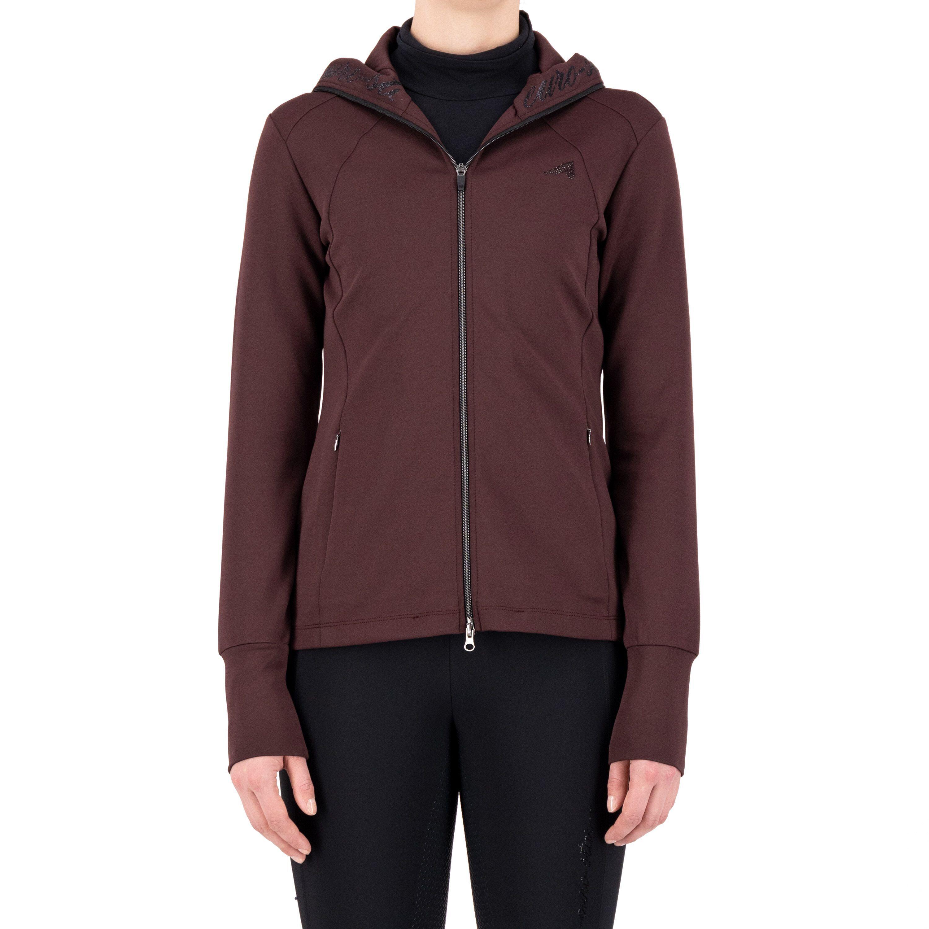 Damen-Sweatshirt Reiten Full Zip Kapuze Euro-Star Giulia 2/5