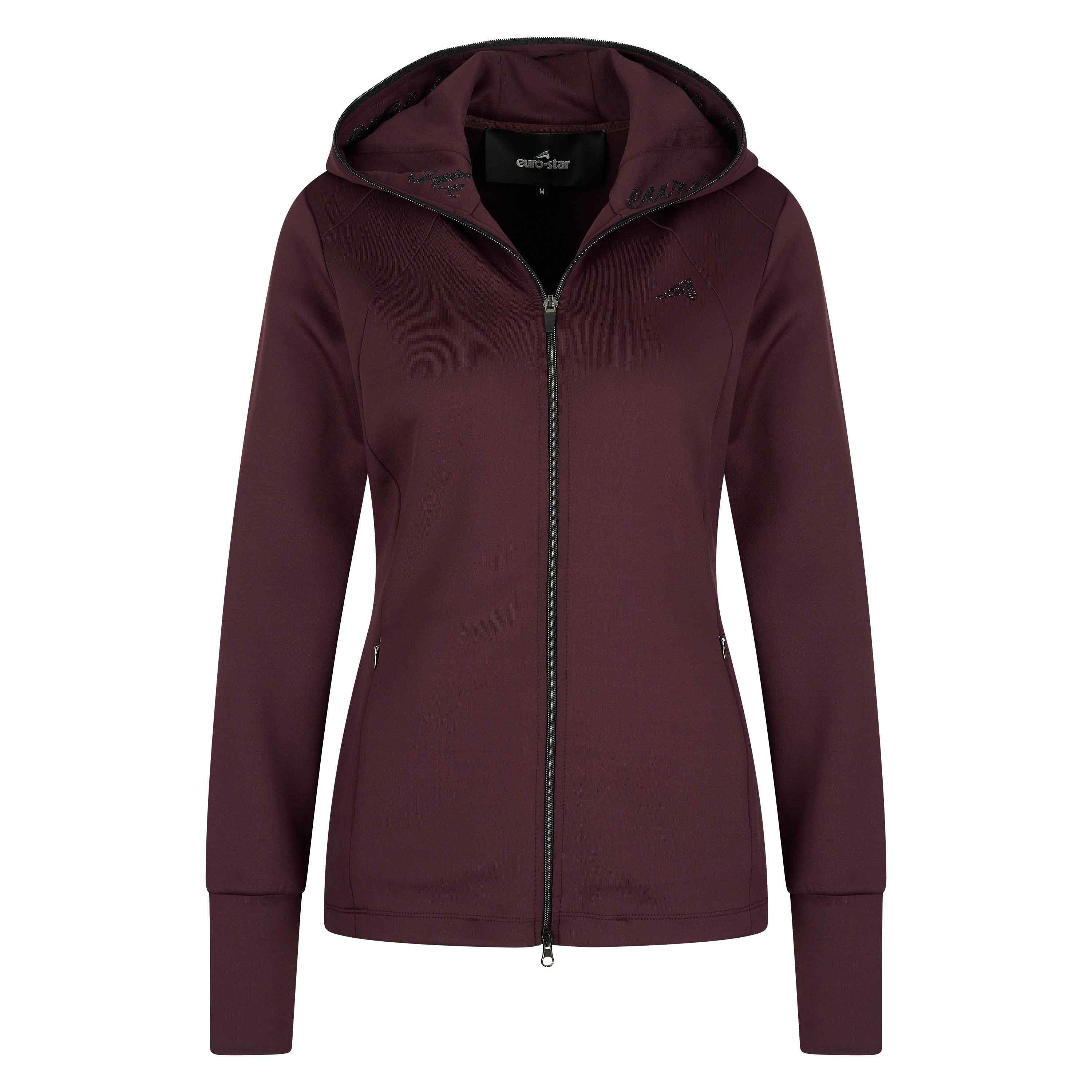 Women's Euro-Star Giulia full zip hooded riding sweatshirt