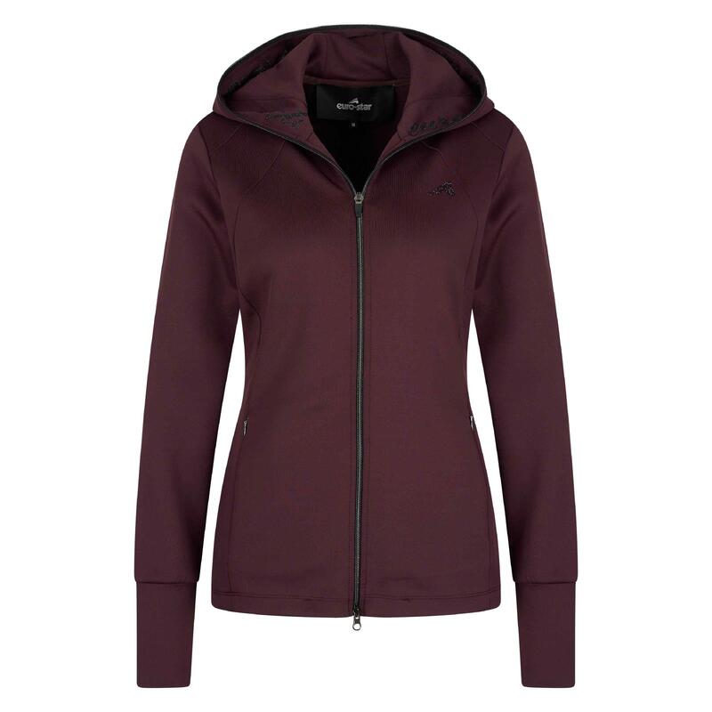 Sweatshirt équitation full zip à capuche femme Euro-Star Giulia