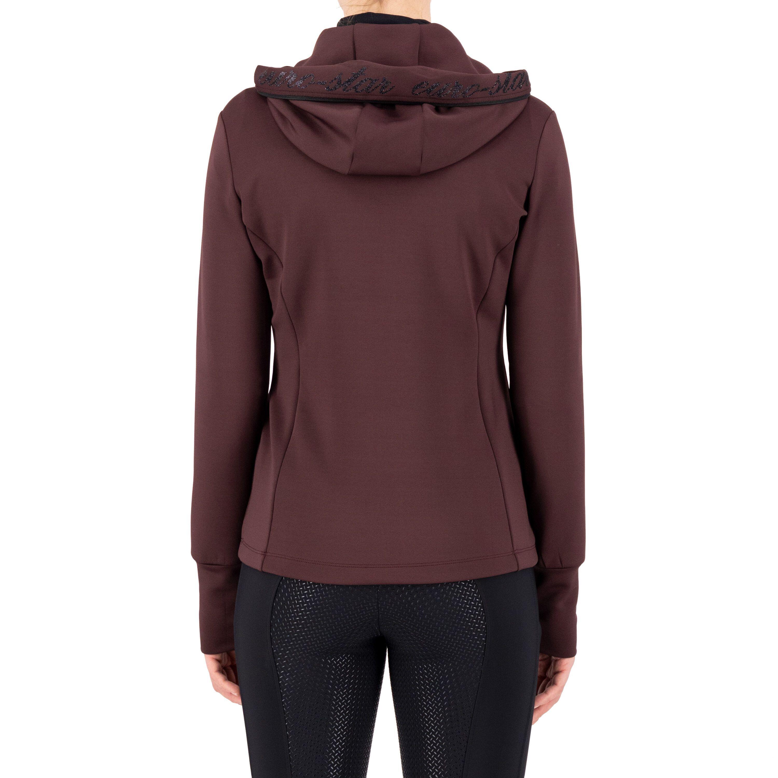 Damen-Sweatshirt Reiten Full Zip Kapuze Euro-Star Giulia 5/5