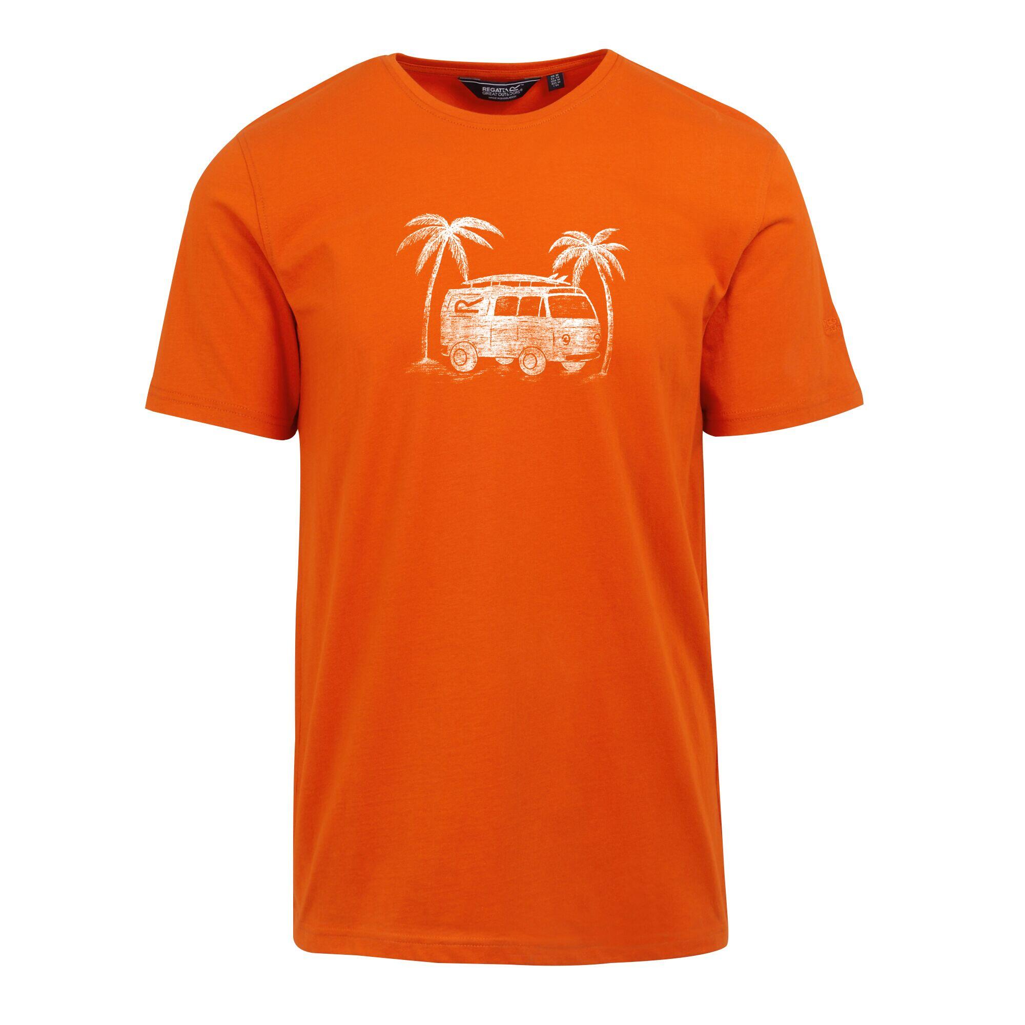 REGATTA Mens Cline VIII TShirt (Rusty Orange)