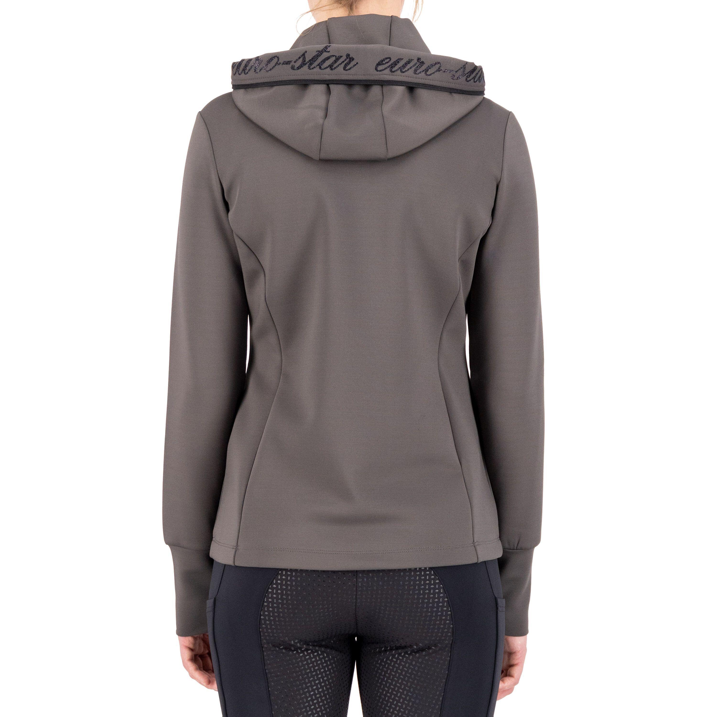 Damen-Sweatshirt Reiten Full Zip Kapuze Euro-Star Giulia 4/5