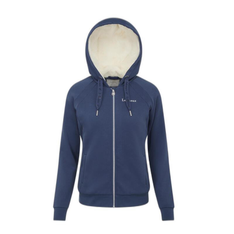 Sweatshirt équitation à capuche doublé en sherpa femme LeMieux