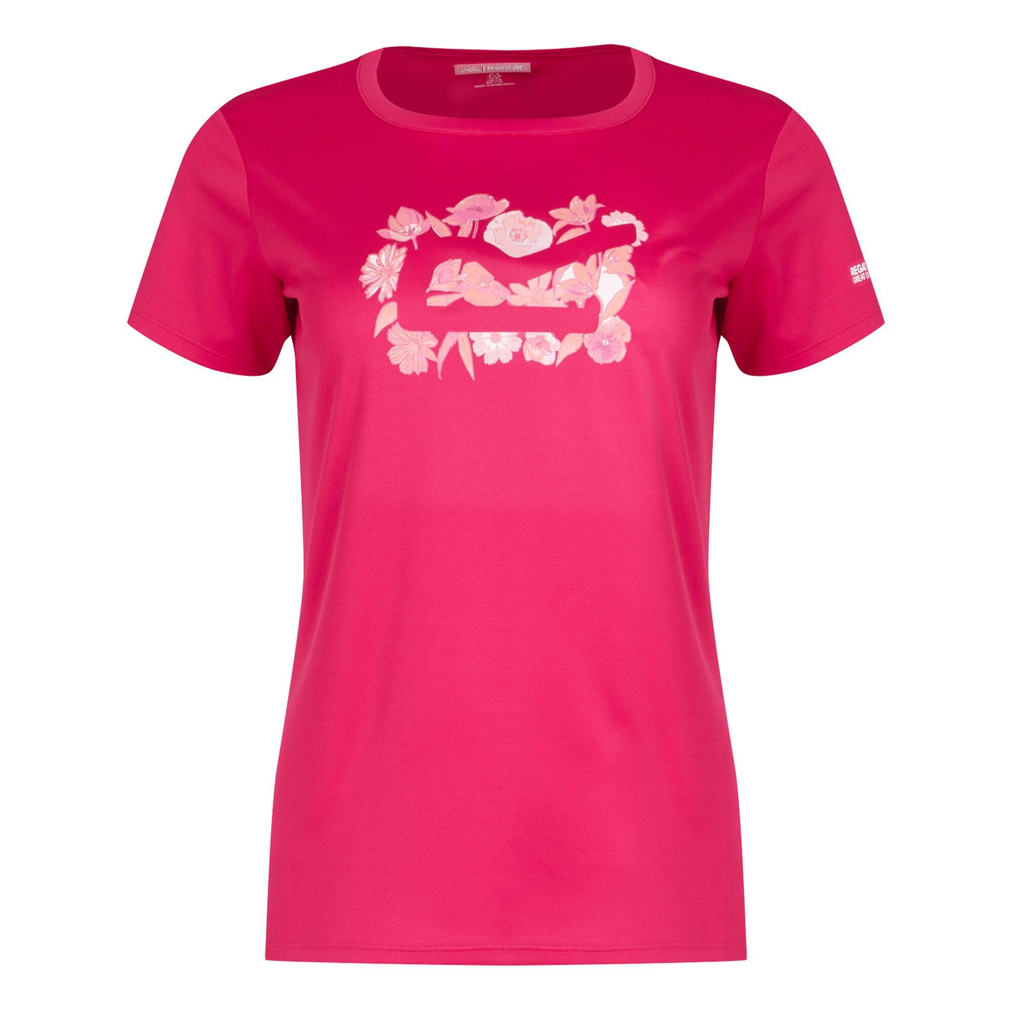 REGATTA Womens/Ladies Fingal VIII Floral TShirt (Pink Potion)