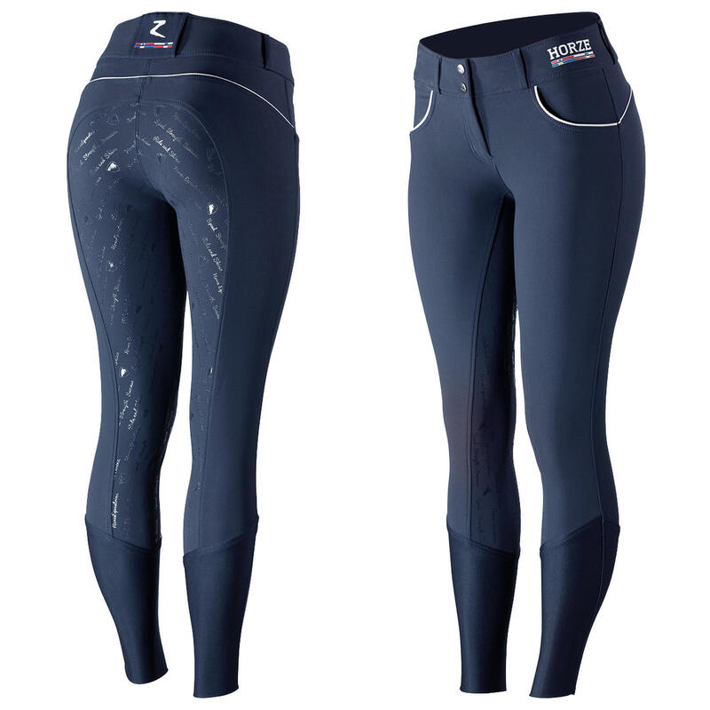 Pantaloni da equitazione full grip da donna Horze Nordic Performance