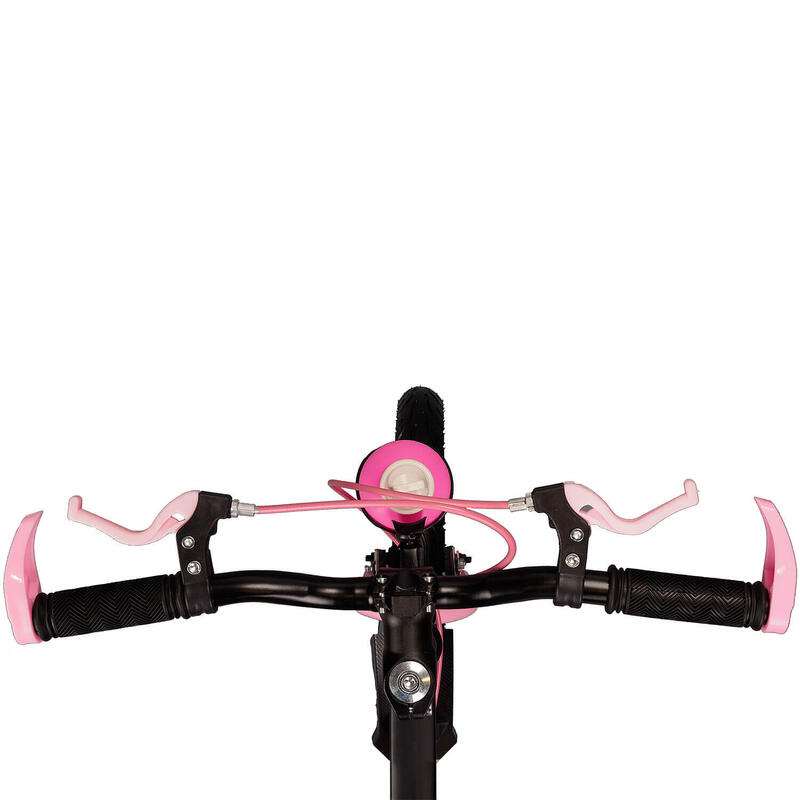 Bicicleta copii 3-5 ani cu roti ajutatoare si bidon apa Kiddo II, 12 inch, roz