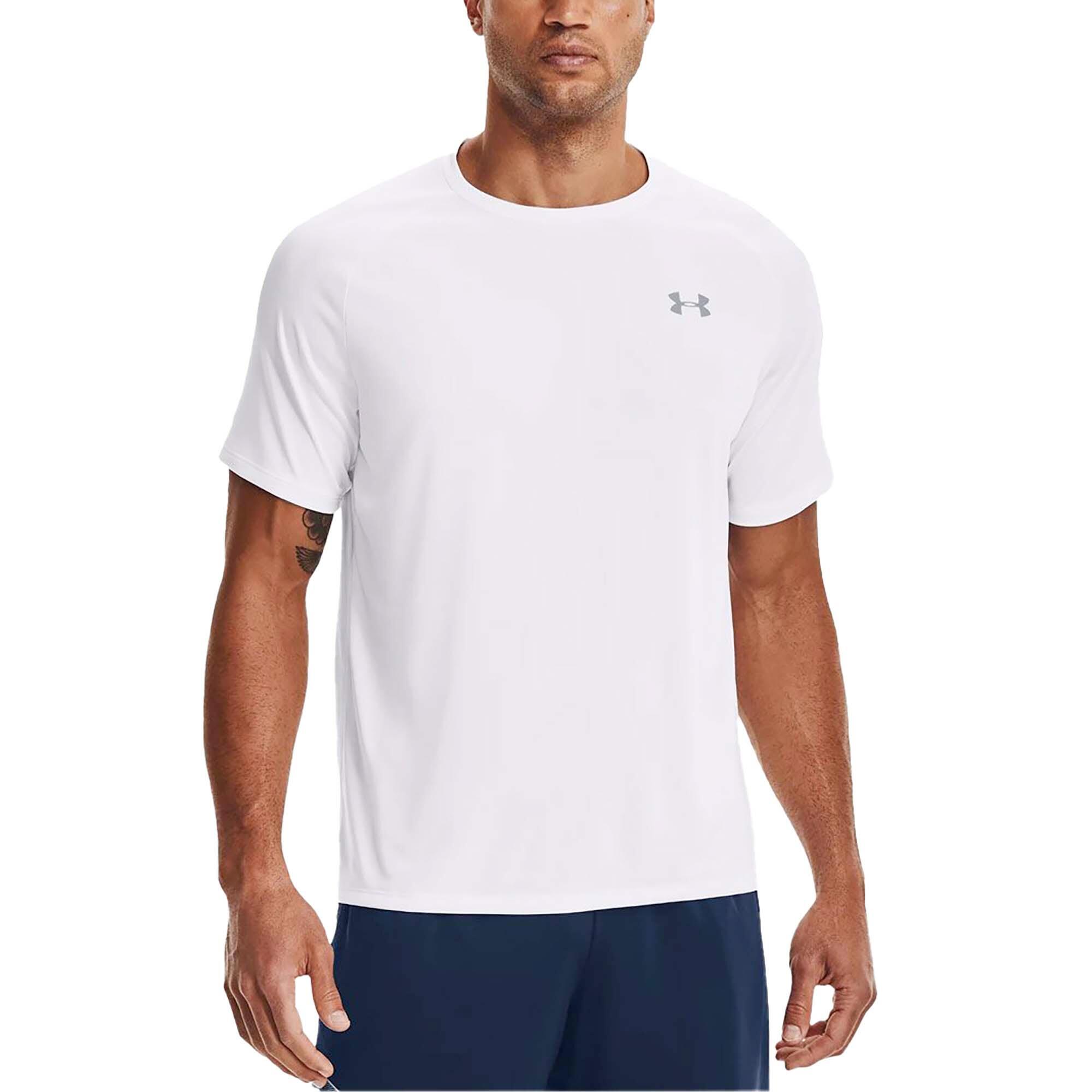 Under Armour Tech 2.0 SS Herren T-Shirt weiss 3/8