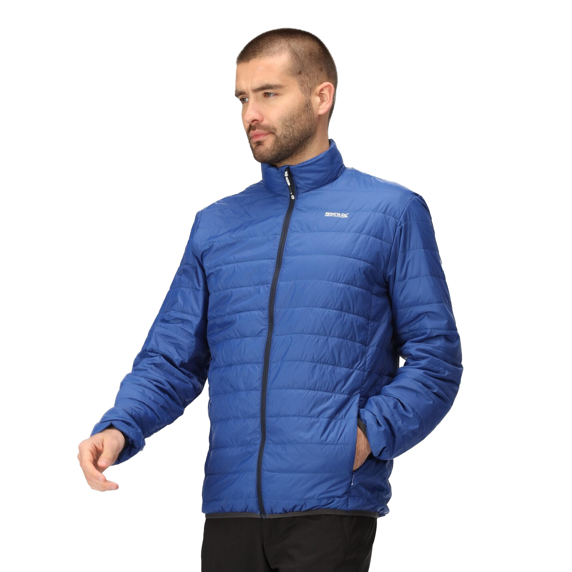 Veste Isolante Motif/style Matelassé HILLPACK Homme (Bleu Roi / Bleu Foncé) 4/5
