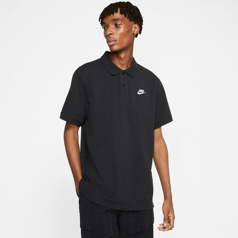 Camiseta de manga corta Nike Sportswear Polo, Negro, Hombres