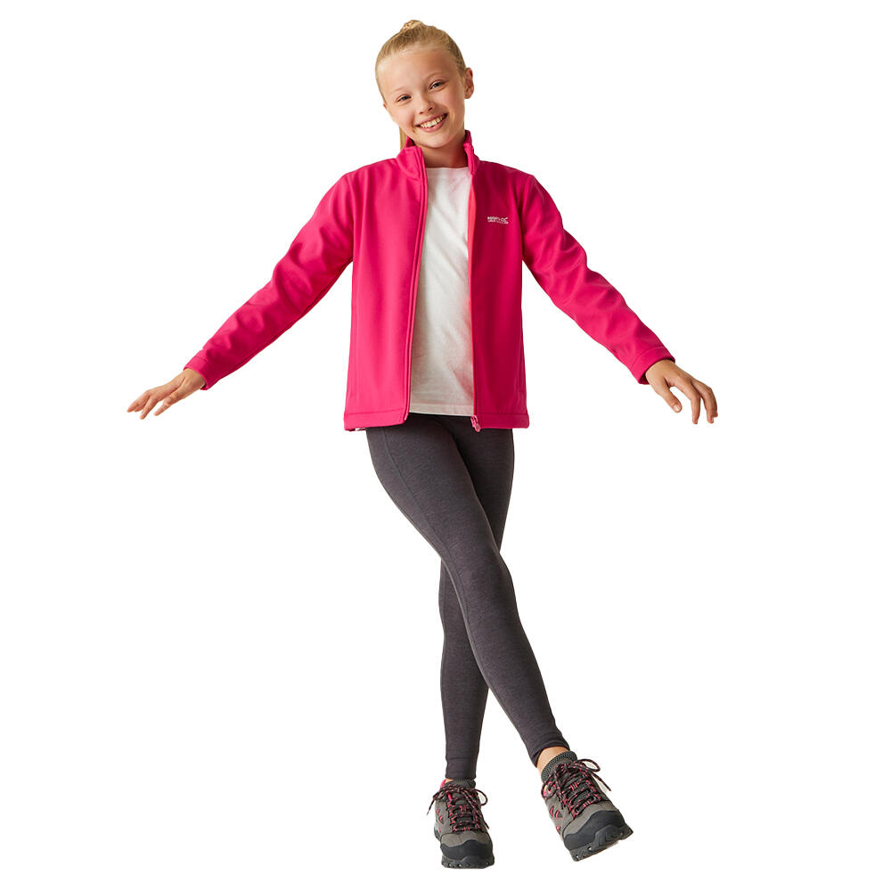 Childrens/Kids Cera Soft Shell Jacket (Pink Potion) 4/5