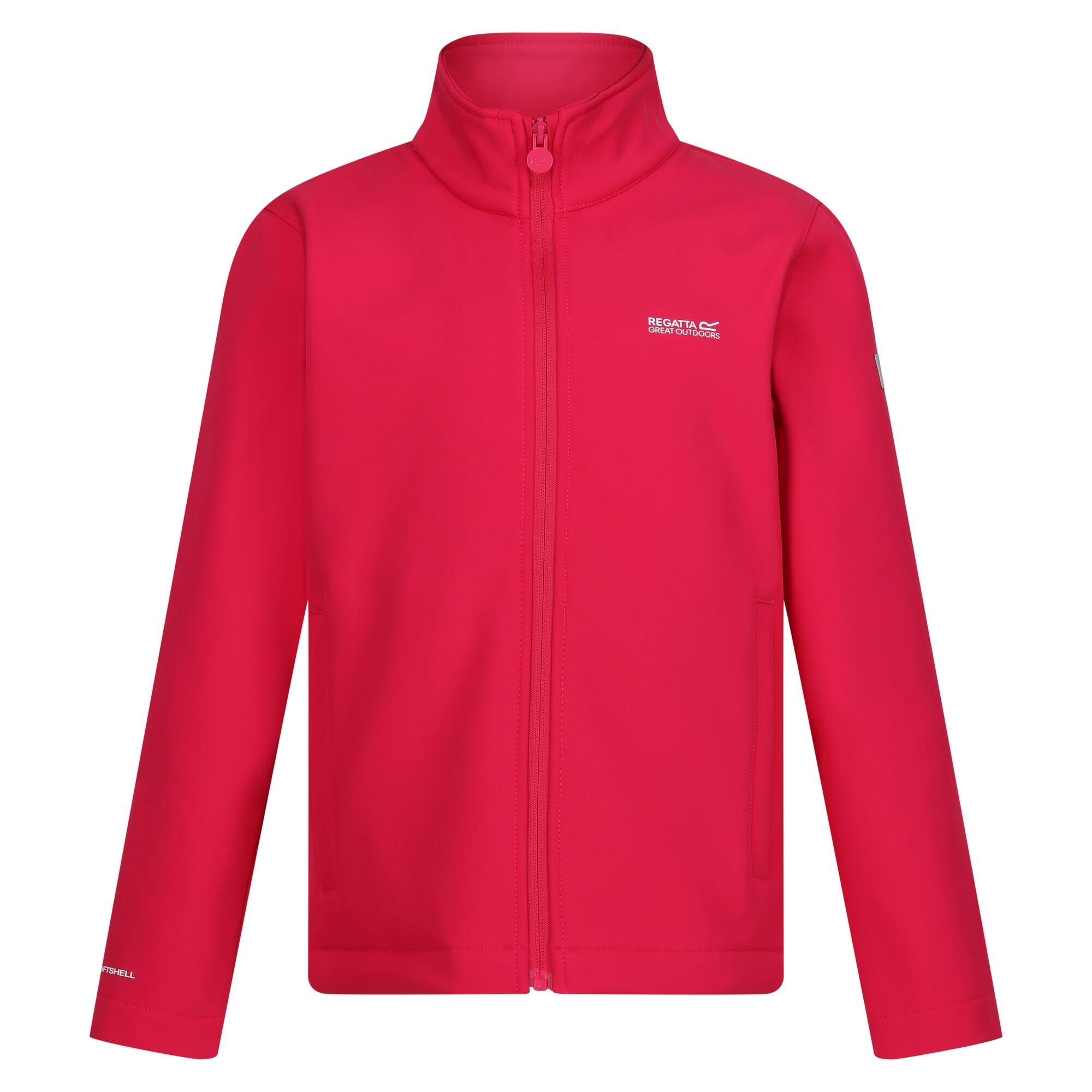 REGATTA Childrens/Kids Cera Soft Shell Jacket (Pink Potion)