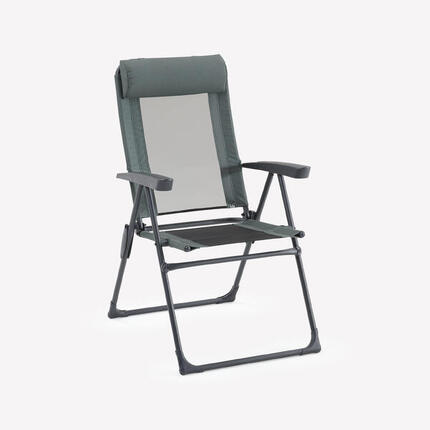 Seconde vie - Fauteuil de camping inclinable, pliant et confortable - EXCELLENT