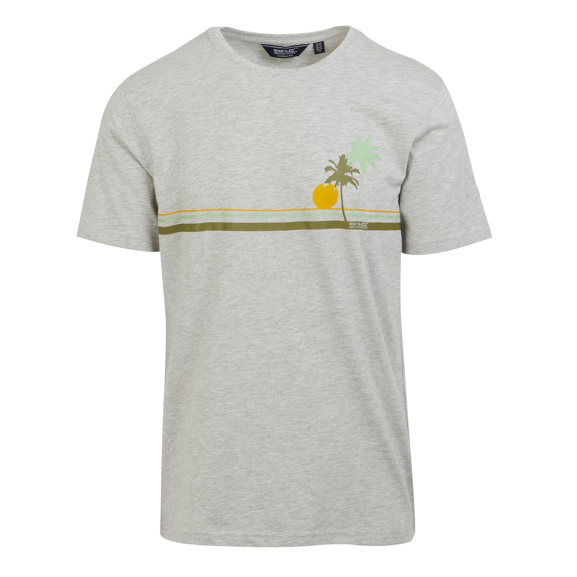 T-Shirt Męski Z Motywem Zachodu Słońca Melanżowy Cline VIII