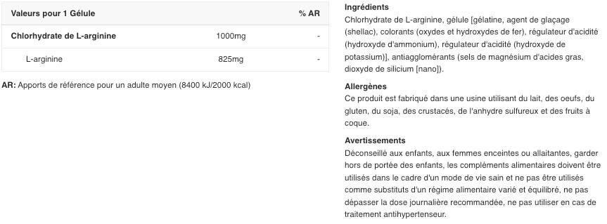 Arginin - L-arginin (90 Kapseln) 2/5