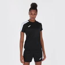 Camiseta Manga Corta Fútbol Mujer Joma Academy III Negro