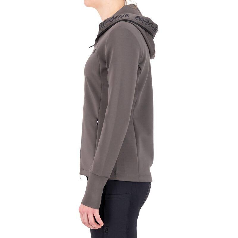 Sweatshirt équitation full zip à capuche femme Euro-Star Giulia