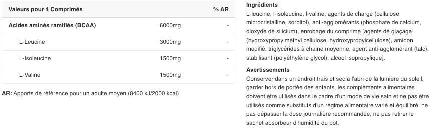 Bcaa - Bcaa 6000 (100 Cáps.) 2/3
