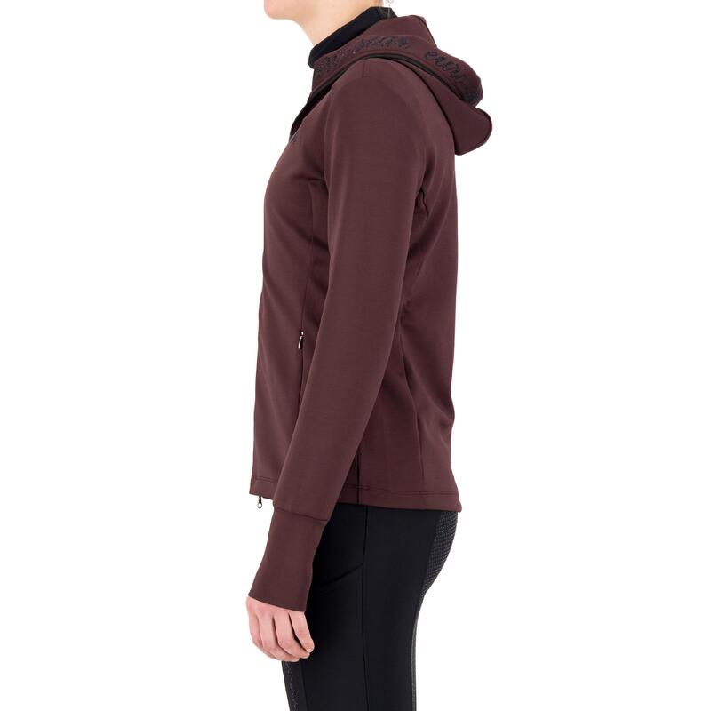 Sweatshirt équitation full zip à capuche femme Euro-Star Giulia