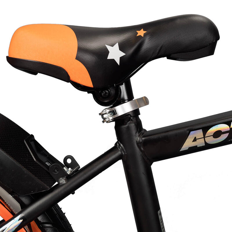 Bicicleta copii 6-8 ani cu roti ajutatoare si bidon apa Nova, 18 inch, orange