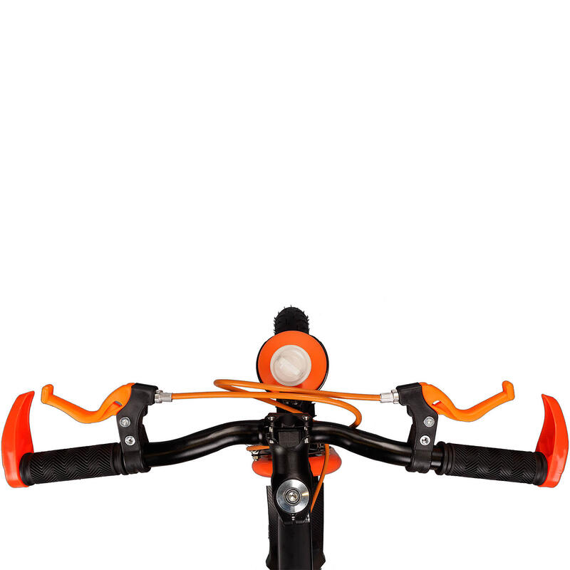 Bicicleta copii 6-8 ani cu roti ajutatoare si bidon apa Nova, 18 inch, orange