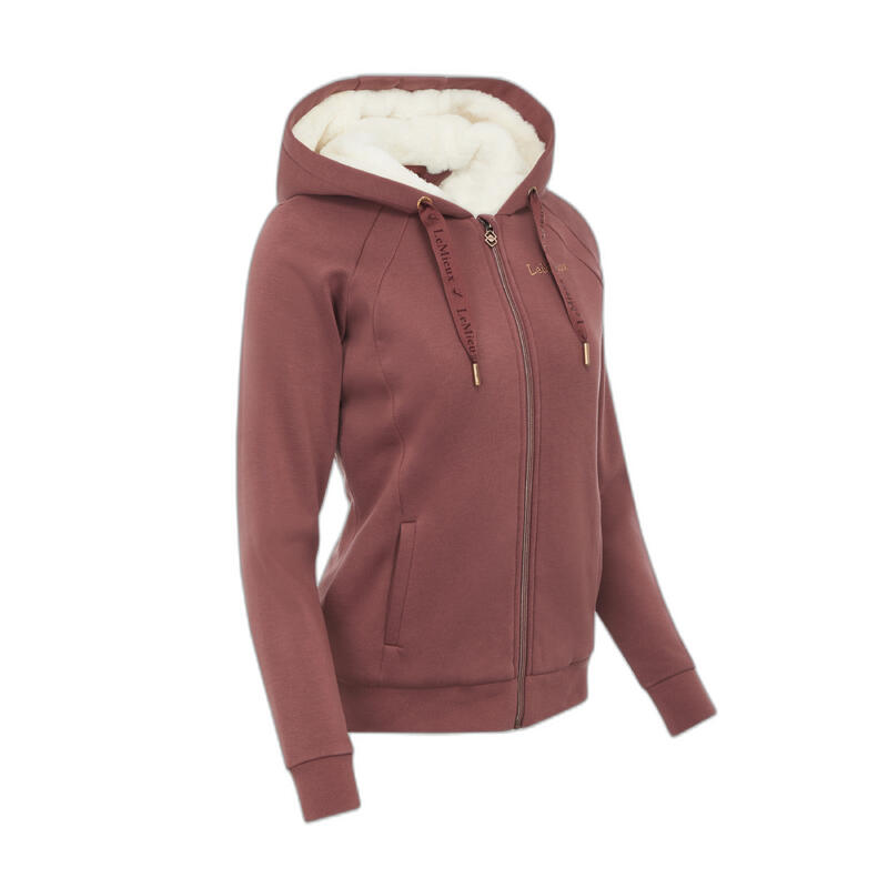 Sweatshirt équitation à capuche doublé en sherpa femme LeMieux