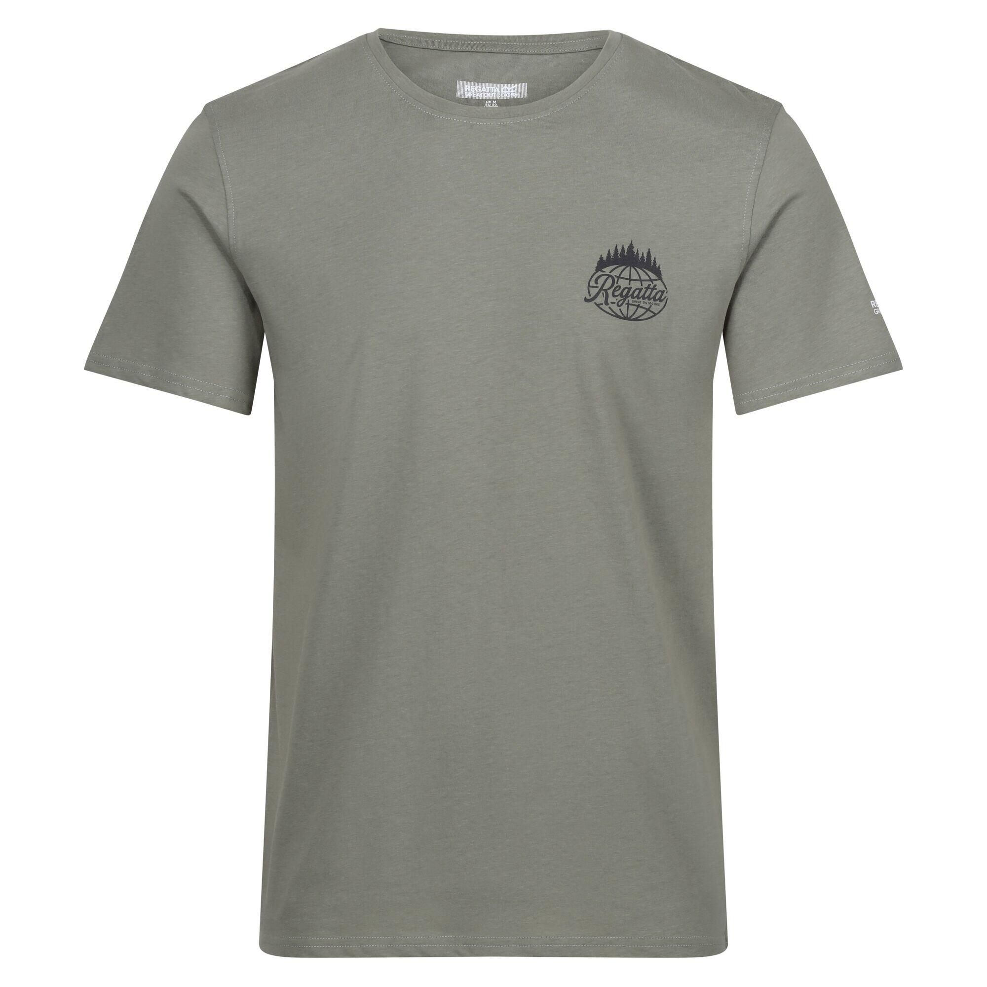 REGATTA Mens Breezed IV Trees TShirt (Agave Green)