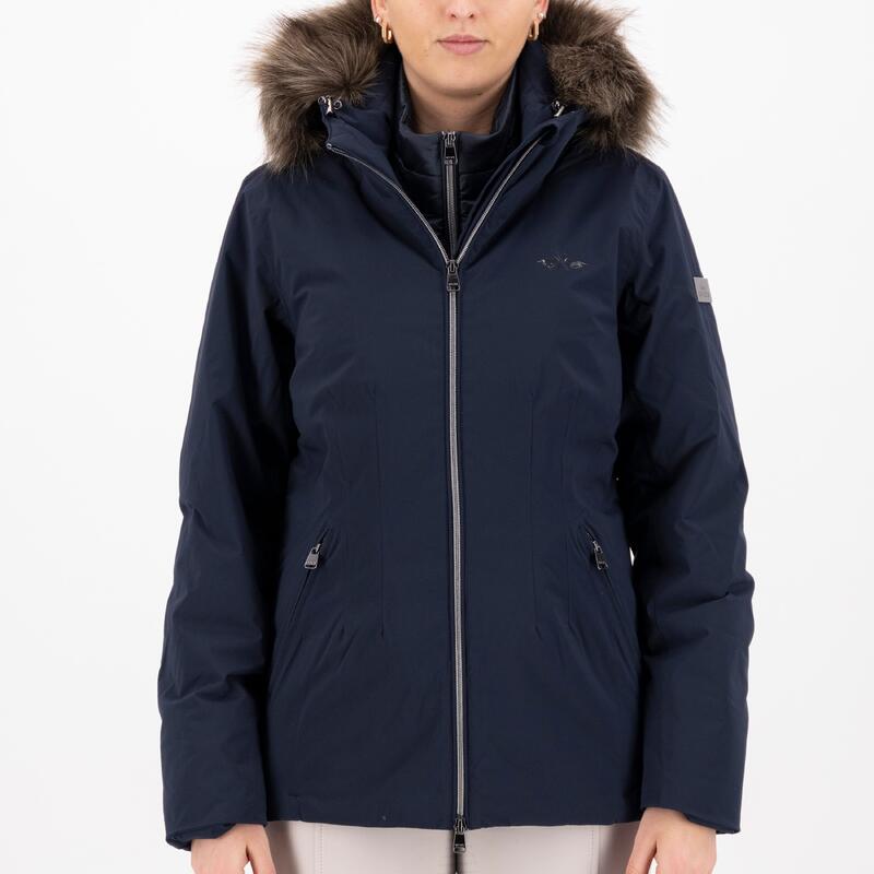 Wasserdichte Reitjacke mit Kapuze, Damen HV Polo Isa