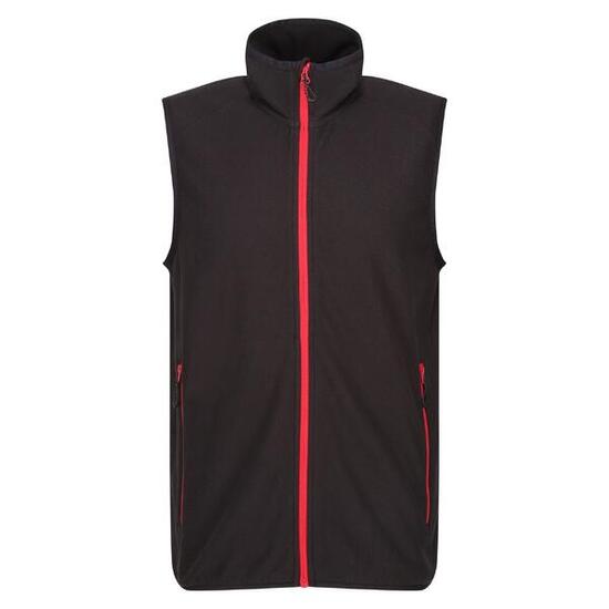 Veste Sans Manches Homme (Noir / Rouge Classique)
