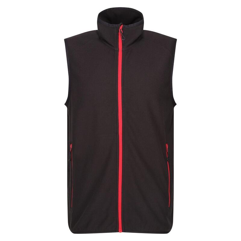 Veste Sans Manches Homme (Noir / Rouge Classique)